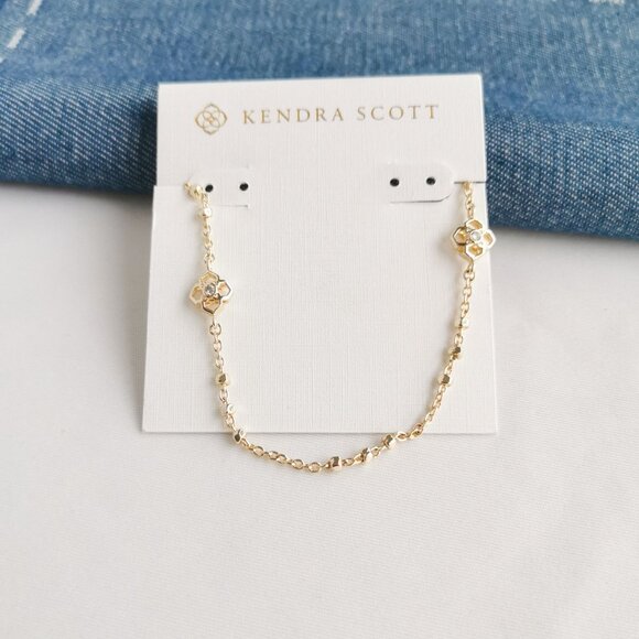 Kendra Scott Rue Long Strand Necklace in Gold - Picture 2 of 3